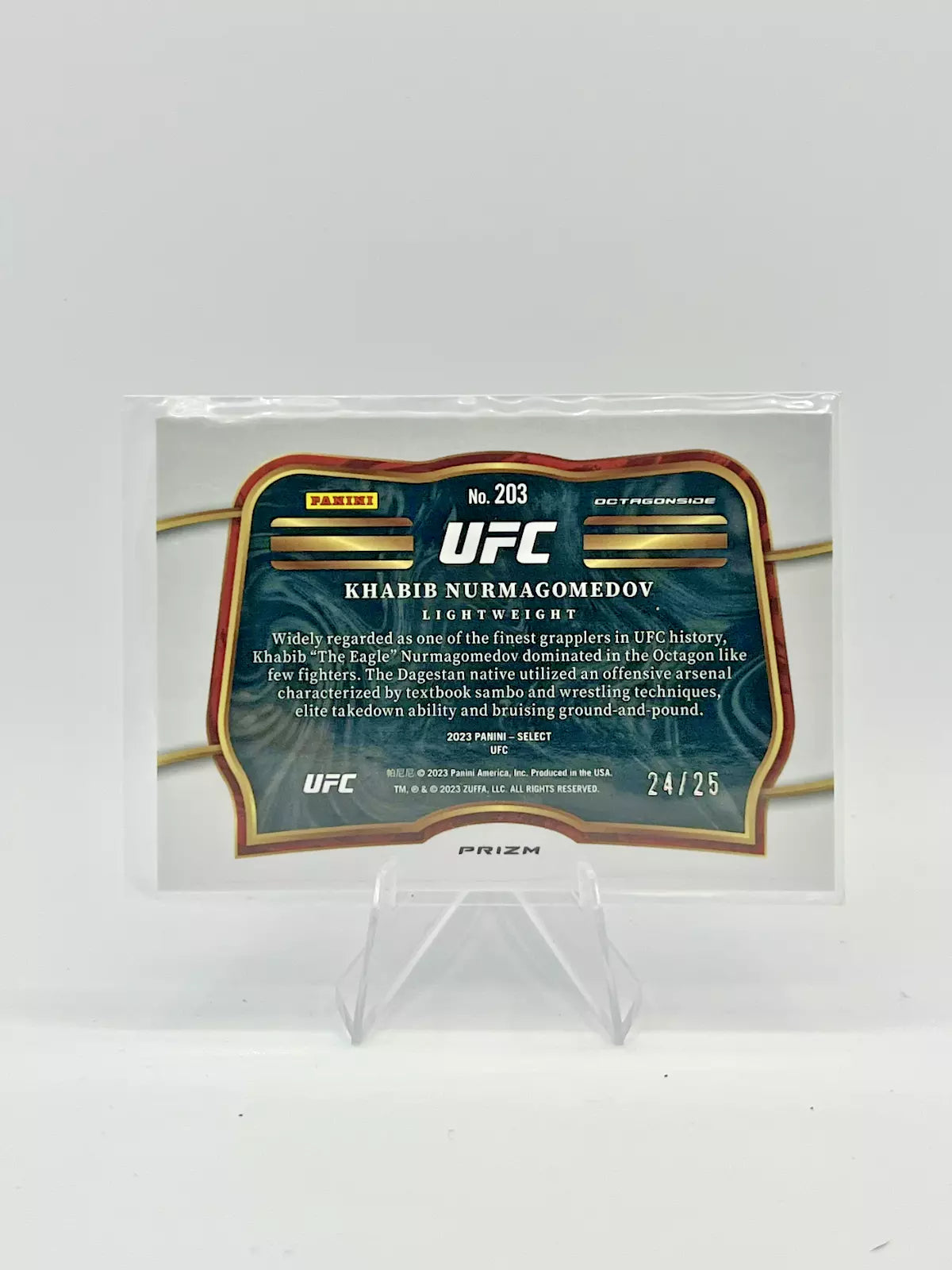 2023 PANINI SELECT UFC TIE-DYE PRIZM KHABIB NURMAGOMEDOV 24/25